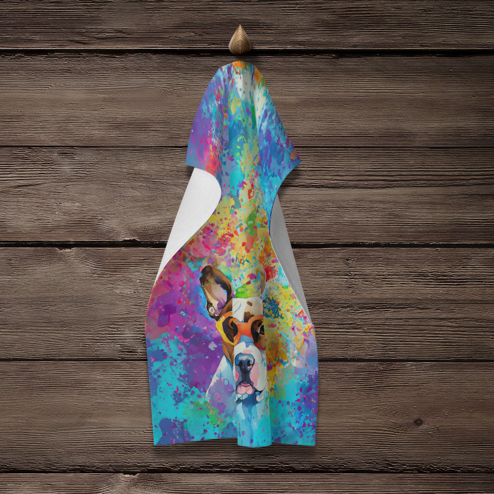 Boxer Hippie Dawg Kitchen Towel