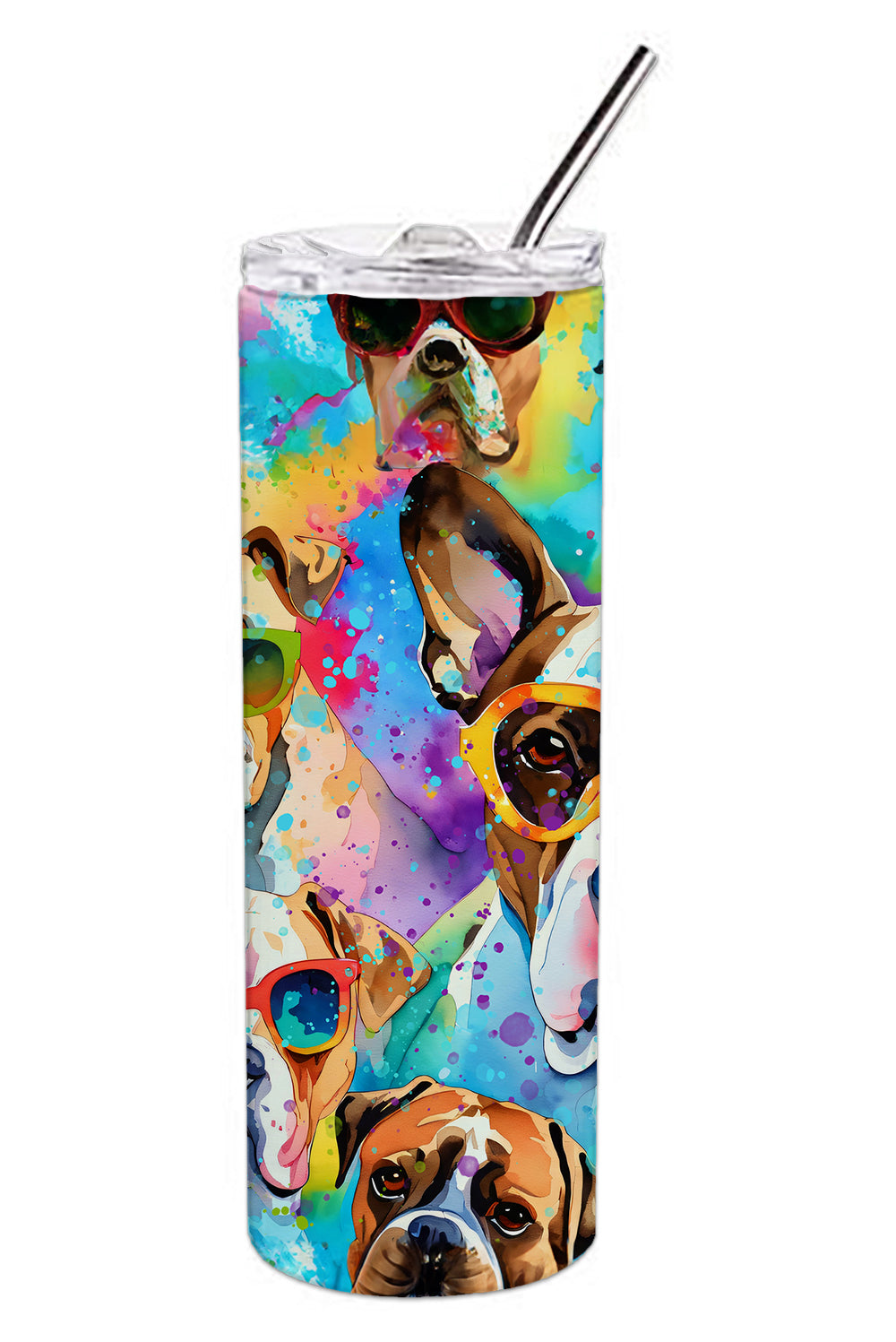 Boxer Hippie Dawg Stainless Steel Skinny Tumbler