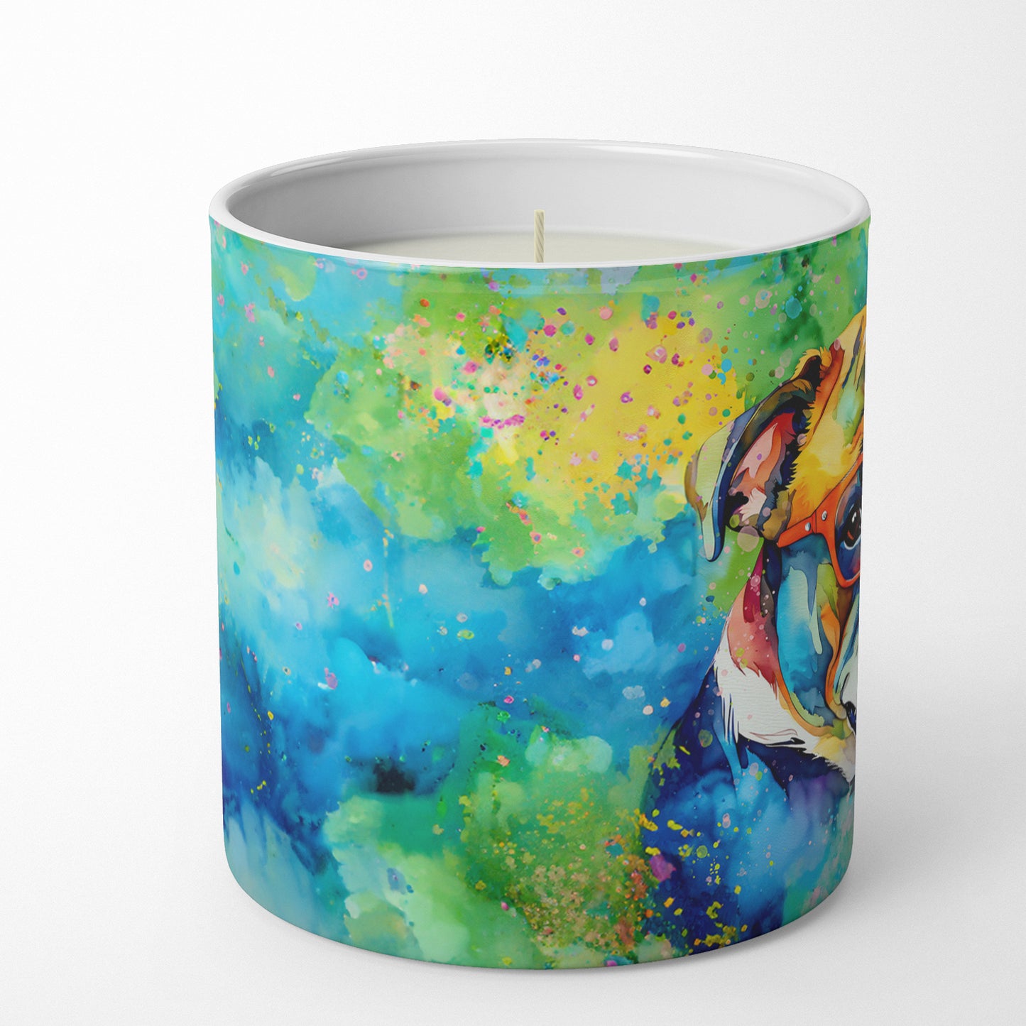 Buy this English Bulldog Hippie Dawg Decorative Soy Candle