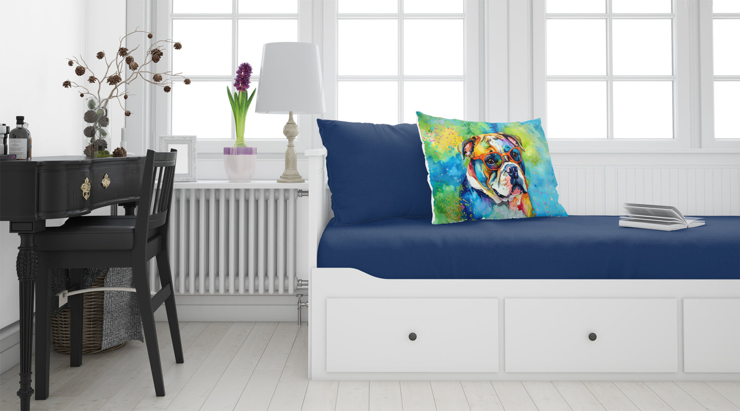 English Bulldog Hippie Dawg Standard Pillowcase