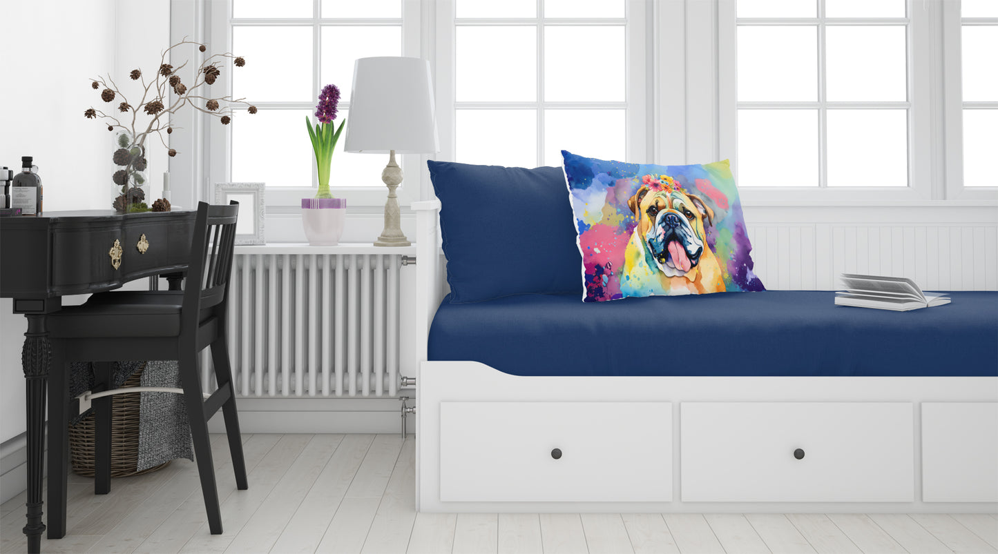 English Bulldog Hippie Dawg Standard Pillowcase