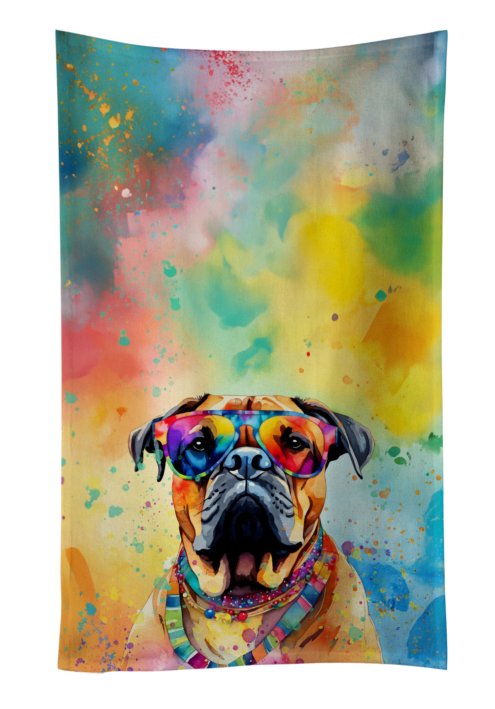 Buy this Bullmastiff Hippie Dawg Kitchen Towel