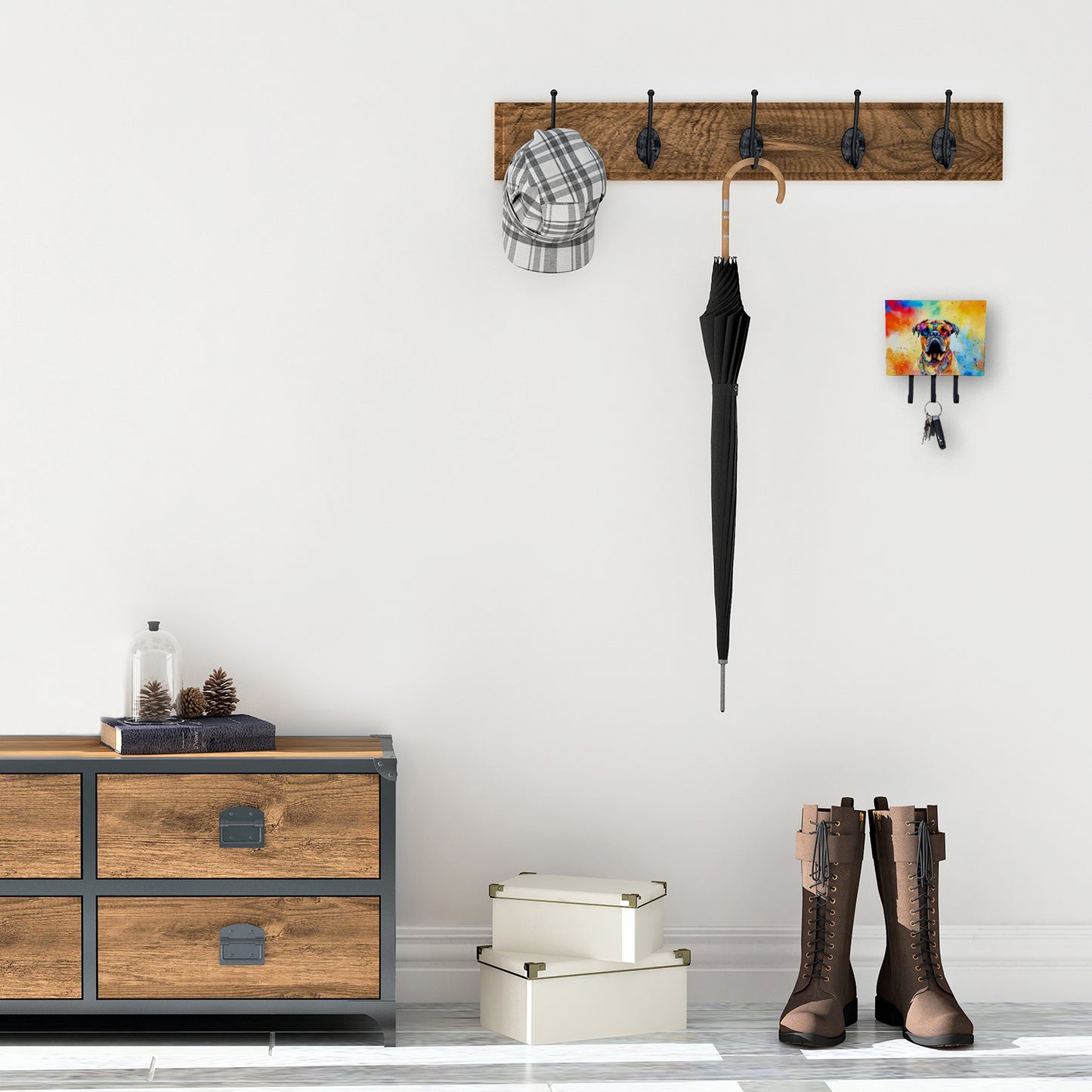 Bullmastiff Hippie Dawg Leash or Key Holder