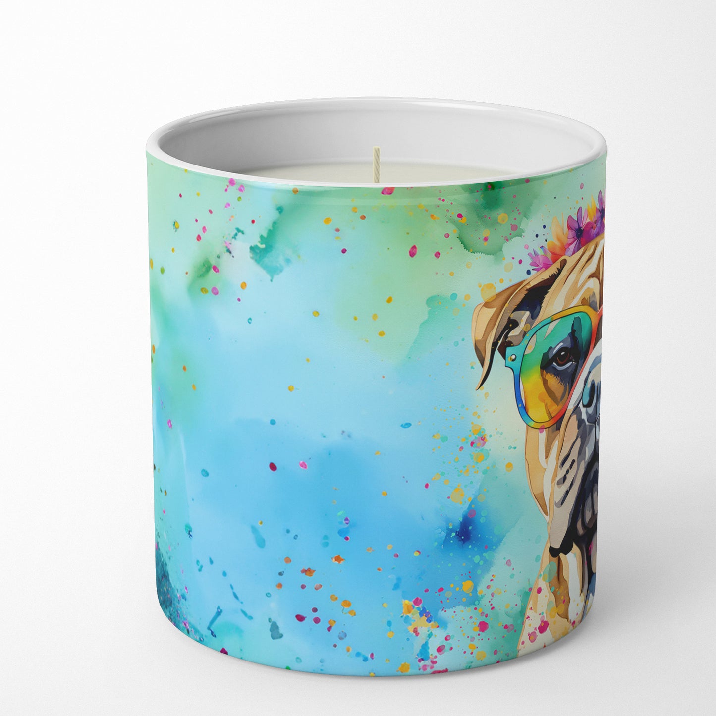 Buy this Bullmastiff Hippie Dawg Decorative Soy Candle