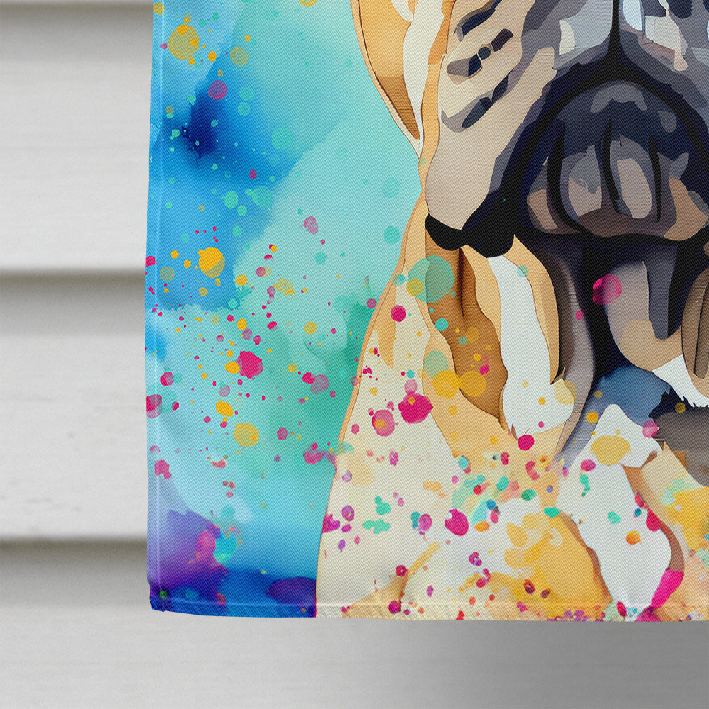 Bullmastiff Hippie Dawg House Flag