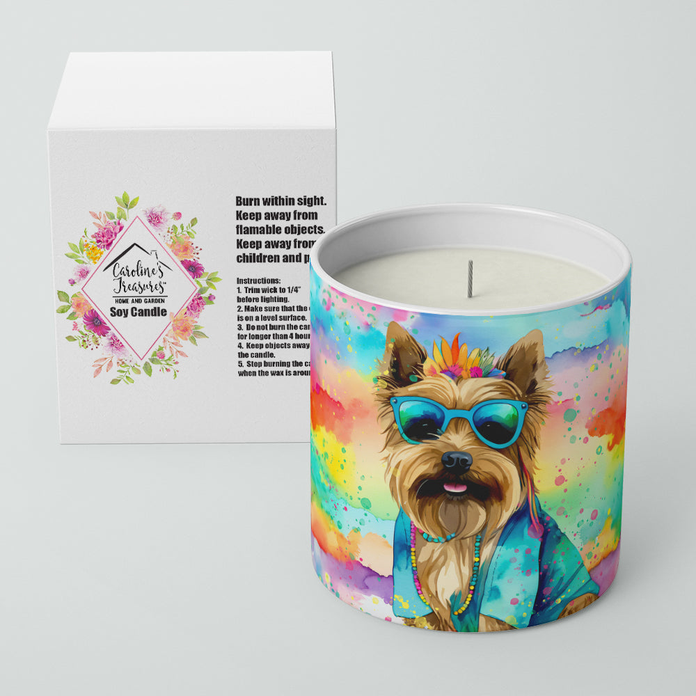Cairn Terrier Hippie Dawg Decorative Soy Candle