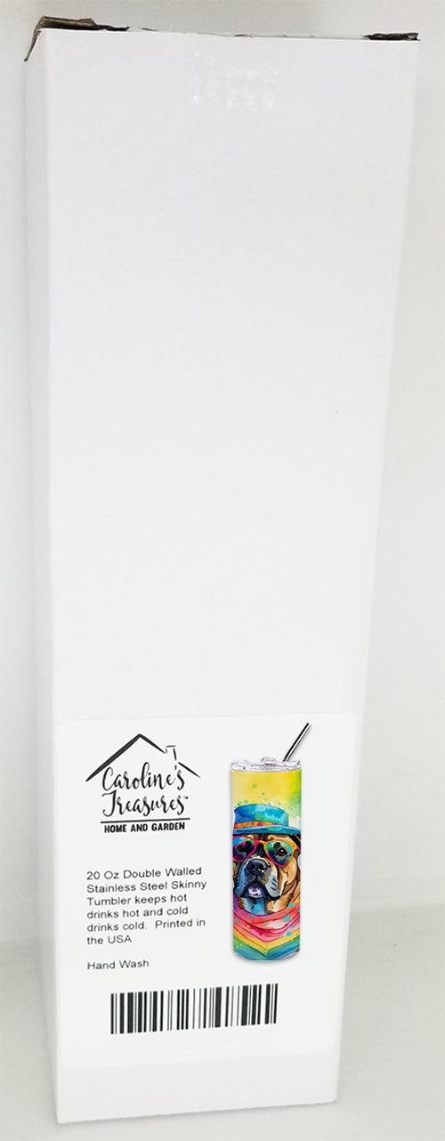 Cane Corso Hippie Dawg Stainless Steel Skinny Tumbler