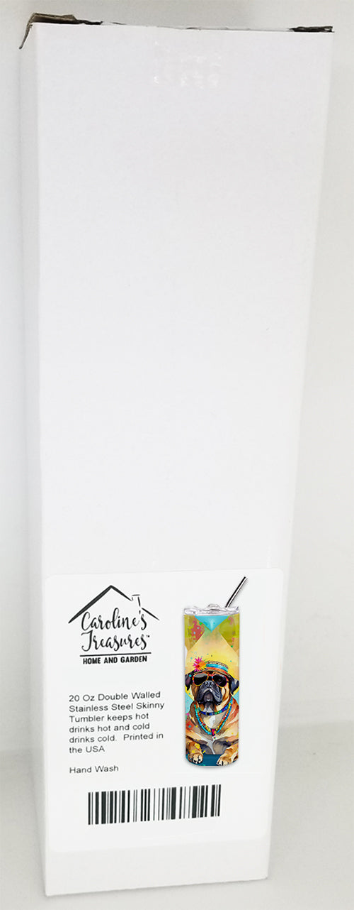 Cane Corso Hippie Dawg Stainless Steel Skinny Tumbler