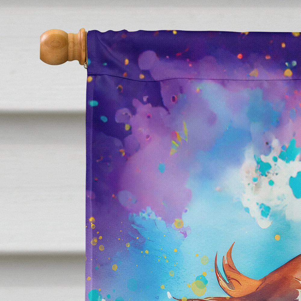 Cavalier Spaniel Hippie Dawg House Flag