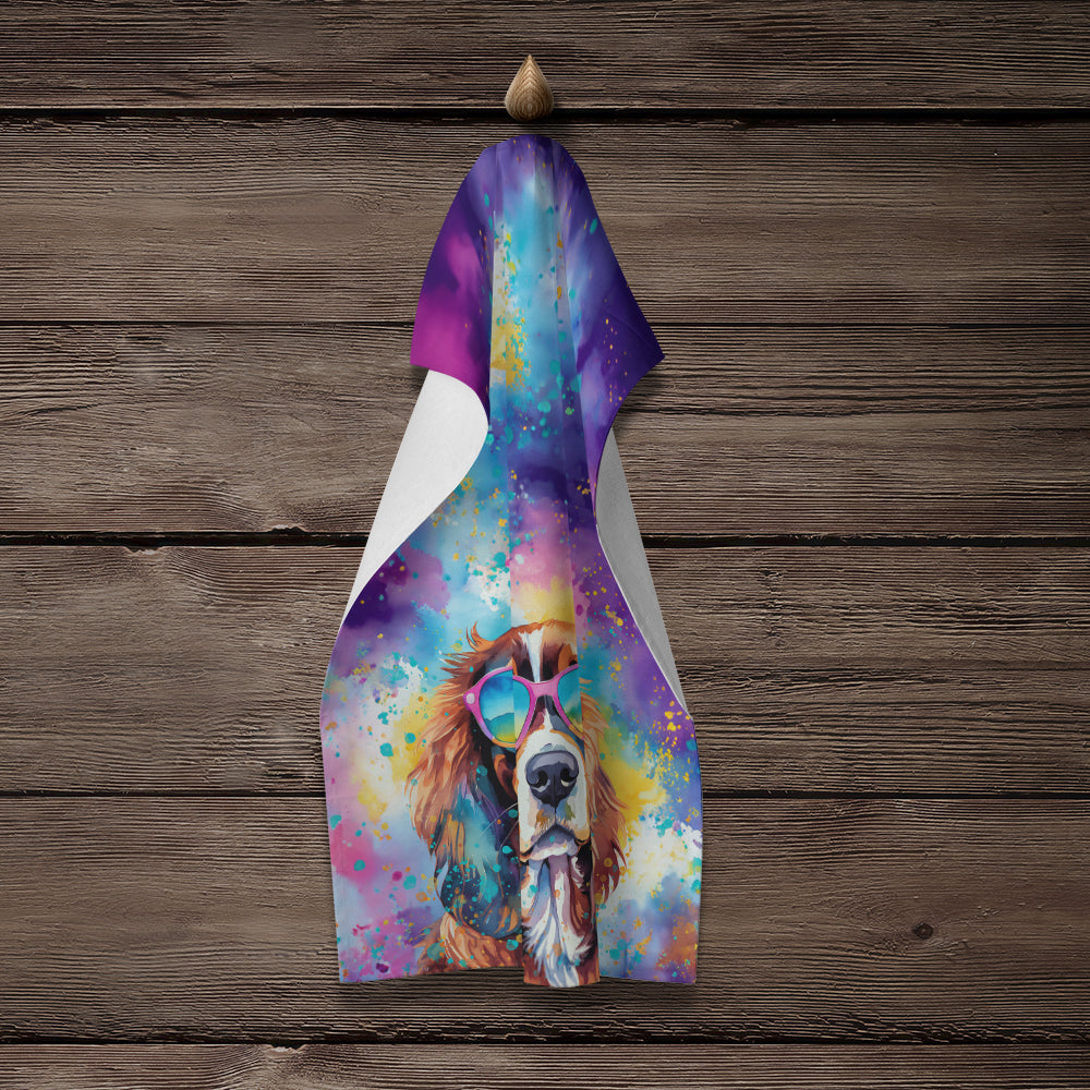 Cavalier Spaniel Hippie Dawg Kitchen Towel