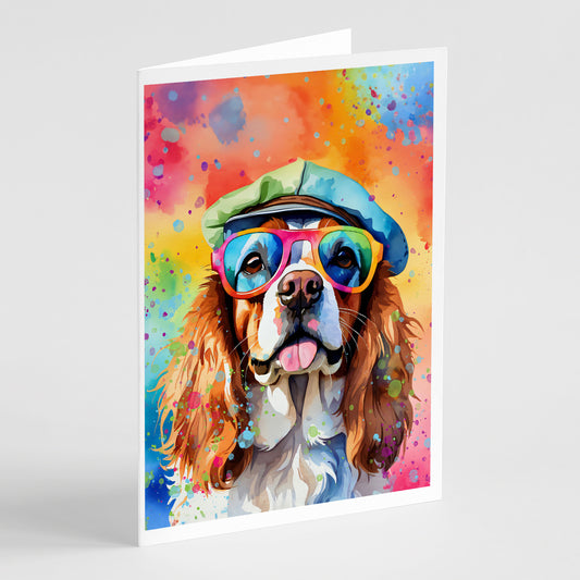 Buy this Cavalier Spaniel Hippie Dawg Greeting Cards Pack of 8