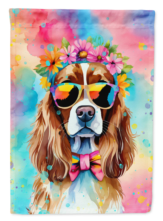 Buy this Cavalier Spaniel Hippie Dawg Garden Flag