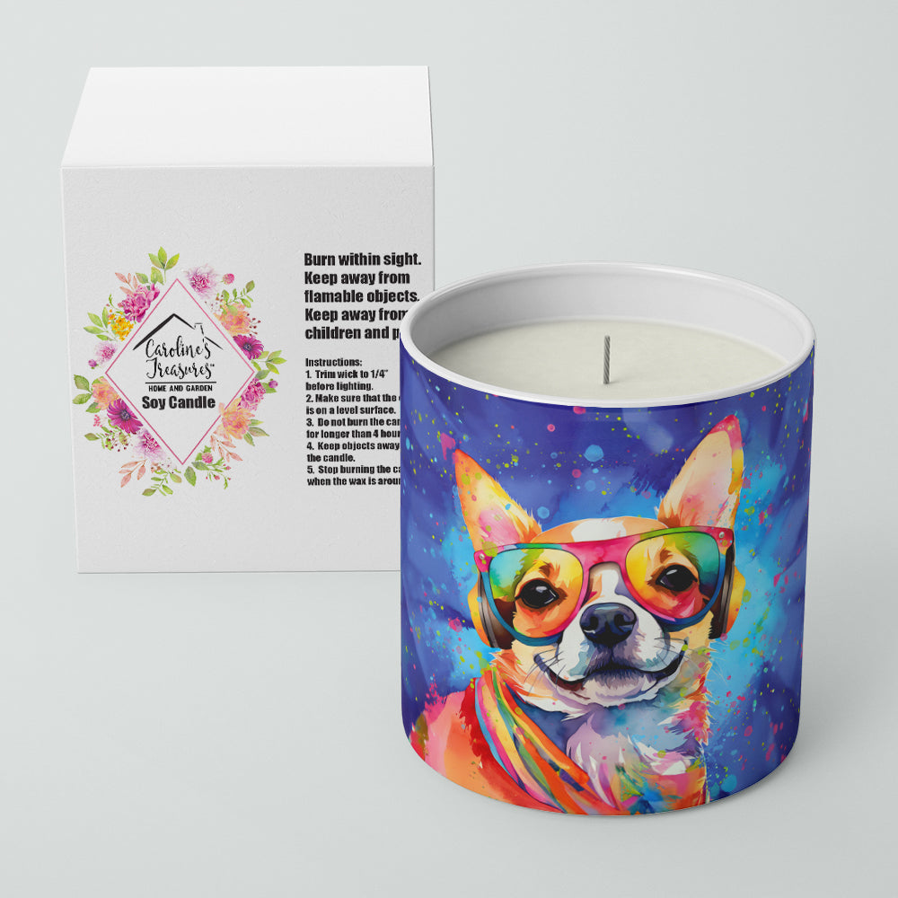 Chihuahua Hippie Dawg Decorative Soy Candle