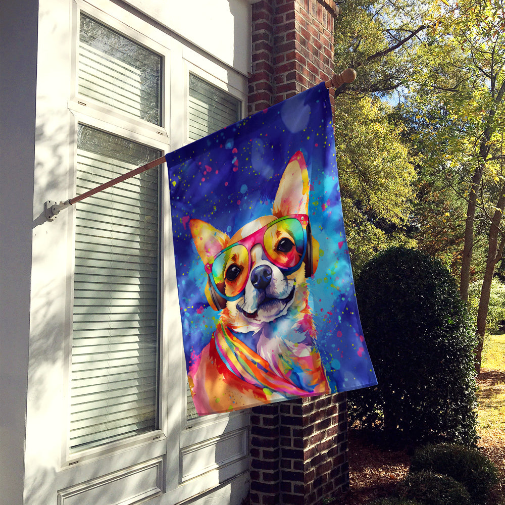 Chihuahua Hippie Dawg House Flag