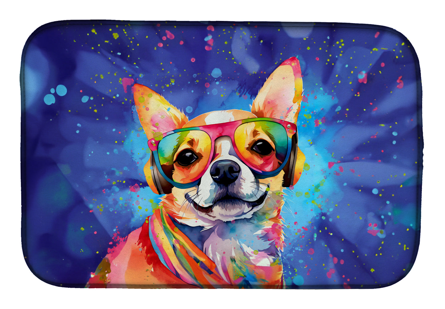 Buy this Chihuahua Hippie Dawg Dish Drying Mat