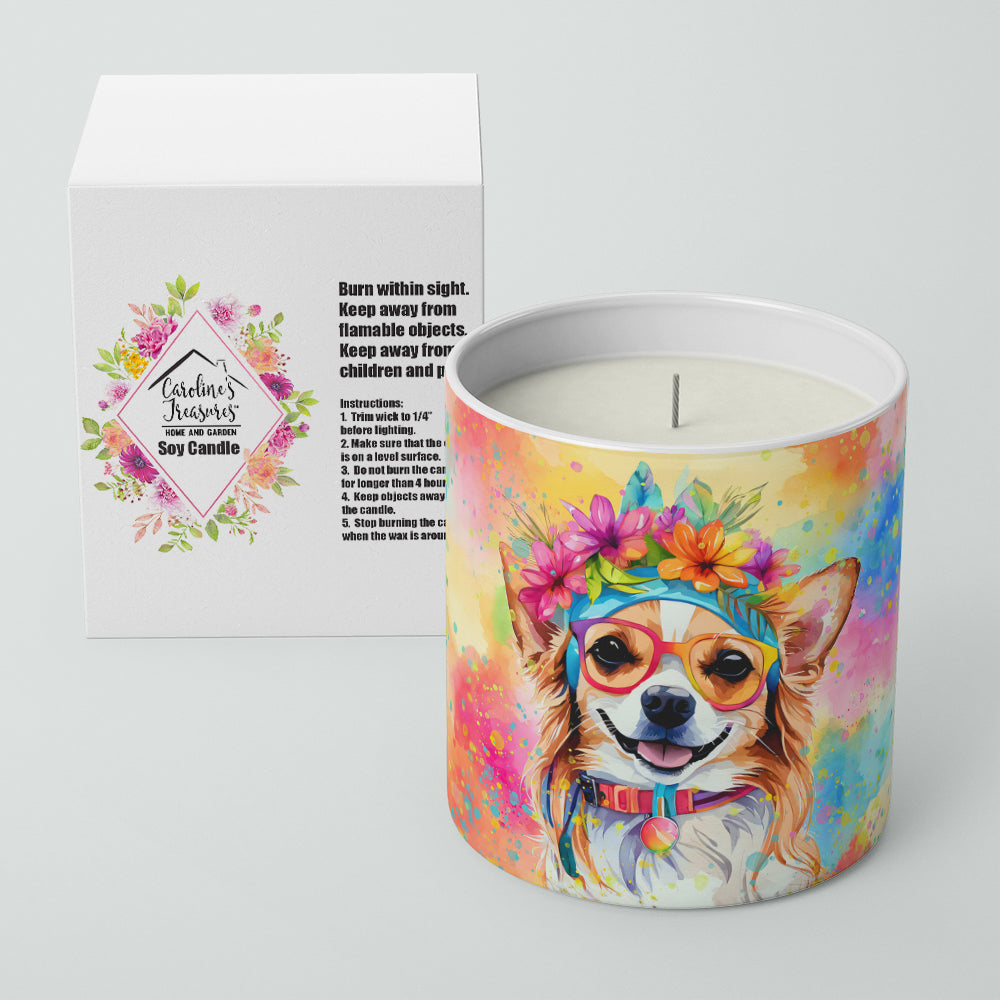 Chihuahua Hippie Dawg Decorative Soy Candle