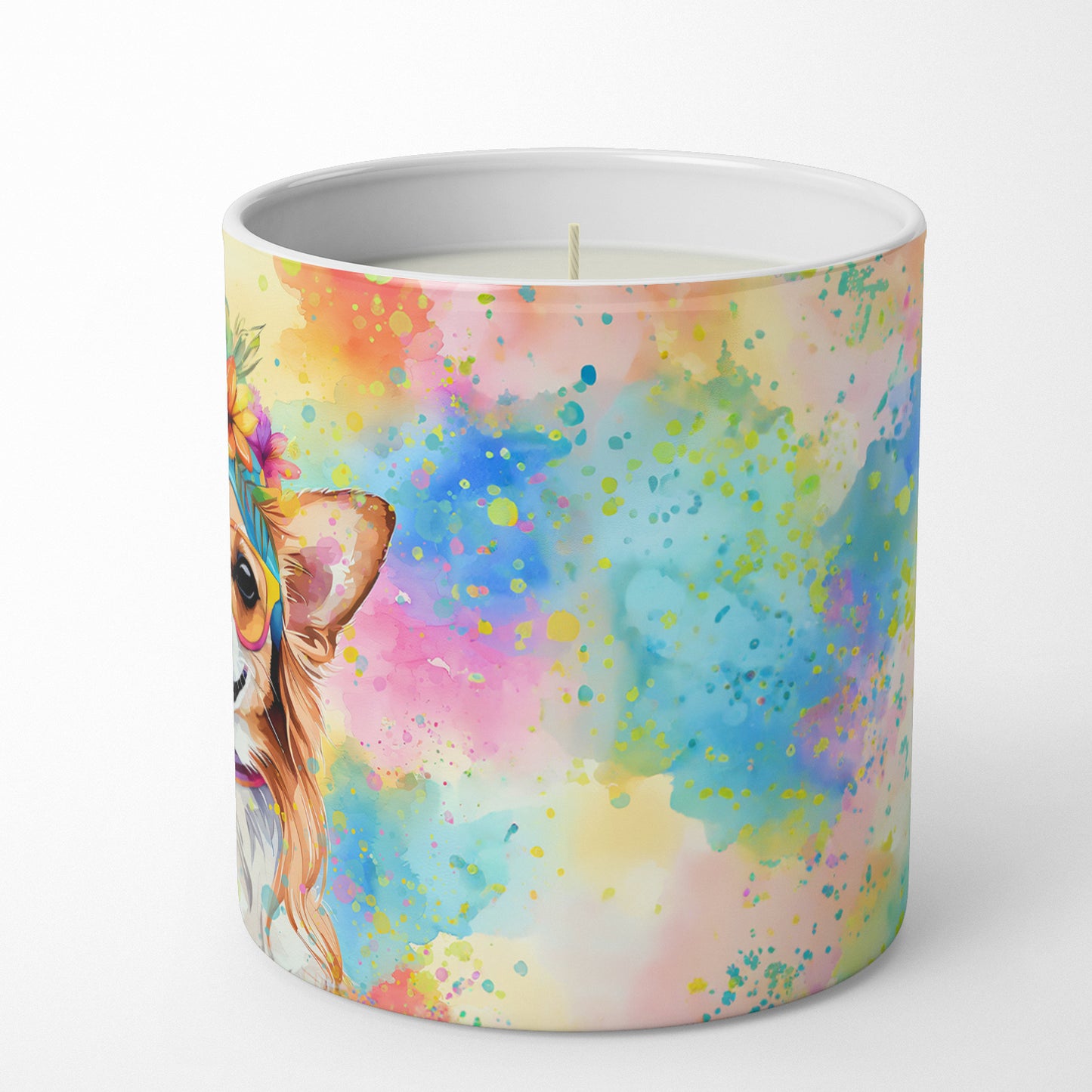 Chihuahua Hippie Dawg Decorative Soy Candle