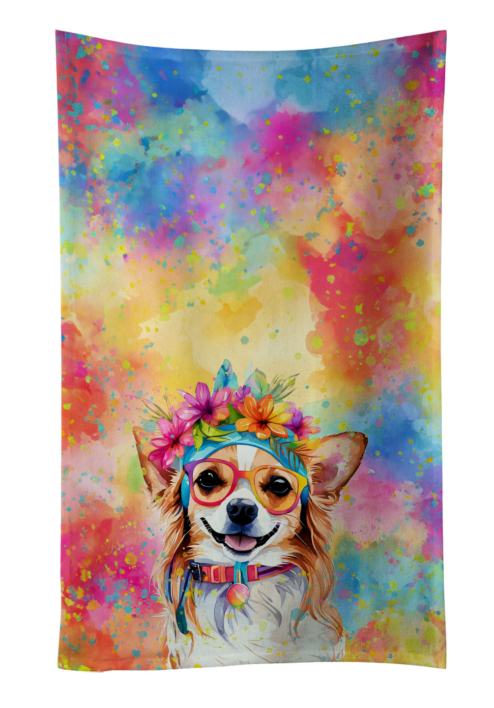 Buy this Chihuahua Hippie Dawg Kitchen Towel