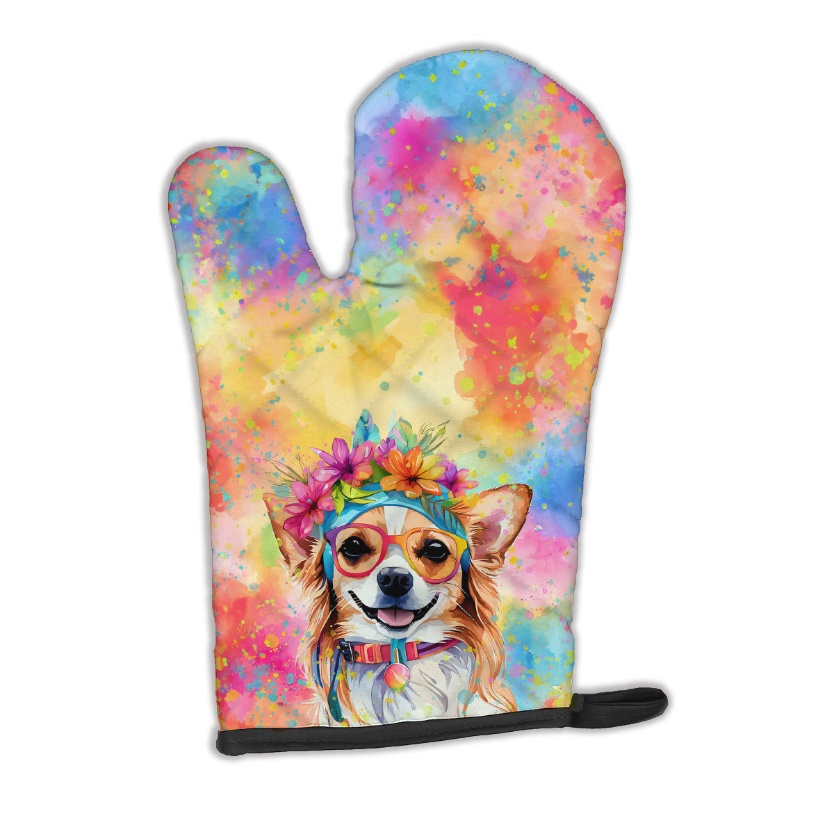 Buy this Chihuahua Hippie Dawg Oven Mitt