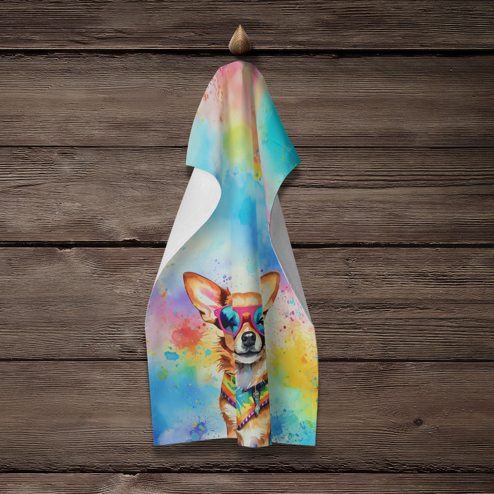 Chihuahua Hippie Dawg Kitchen Towel