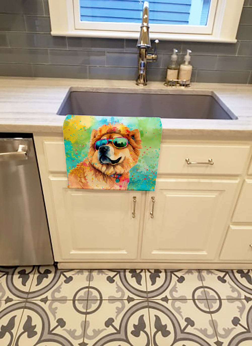 Chow Chow Hippie Dawg Kitchen Towel