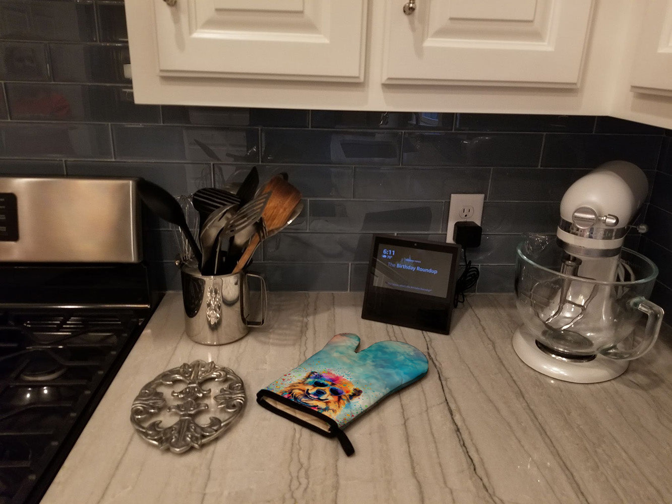 Chow Chow Hippie Dawg Oven Mitt