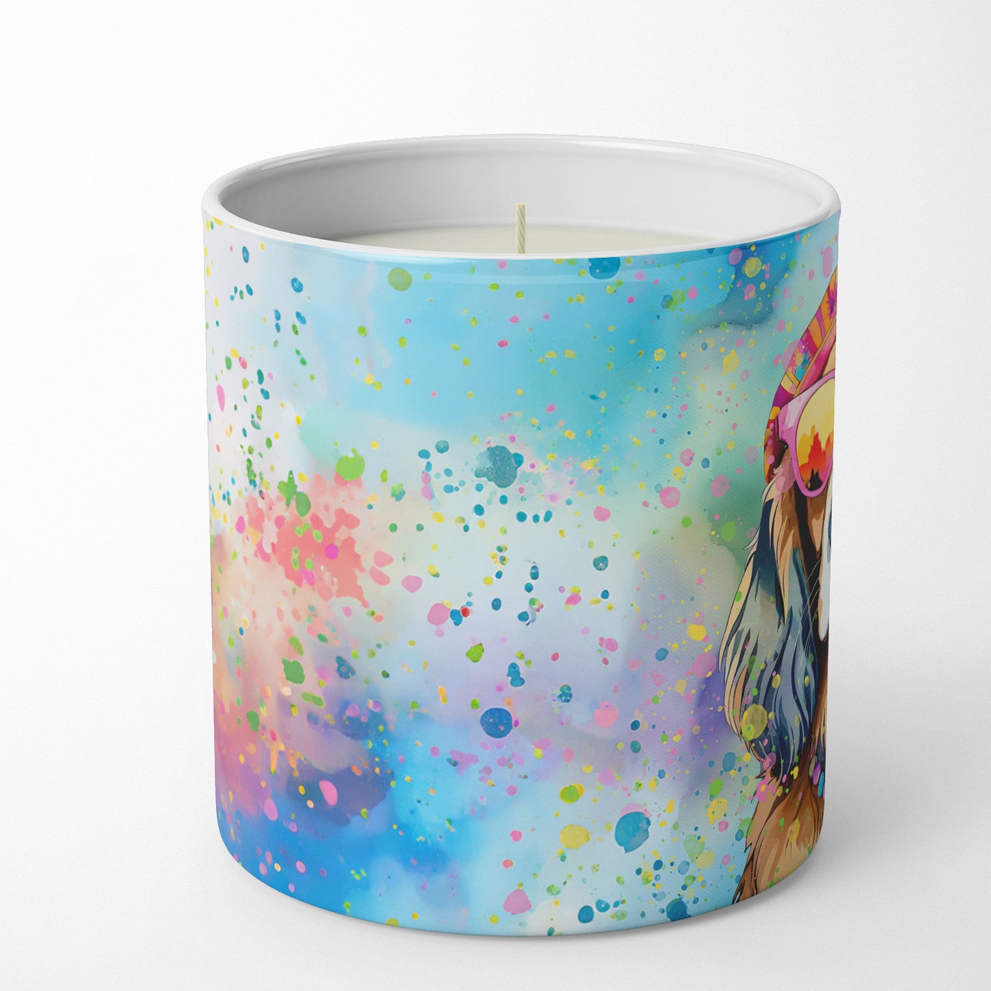 Buy this Cocker Spaniel Hippie Dawg Decorative Soy Candle