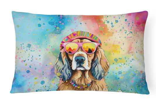 Buy this Cocker Spaniel Hippie Dawg Throw Pillow