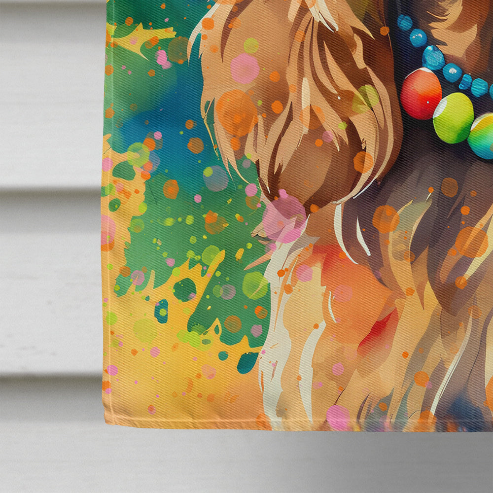 Cocker Spaniel Hippie Dawg House Flag