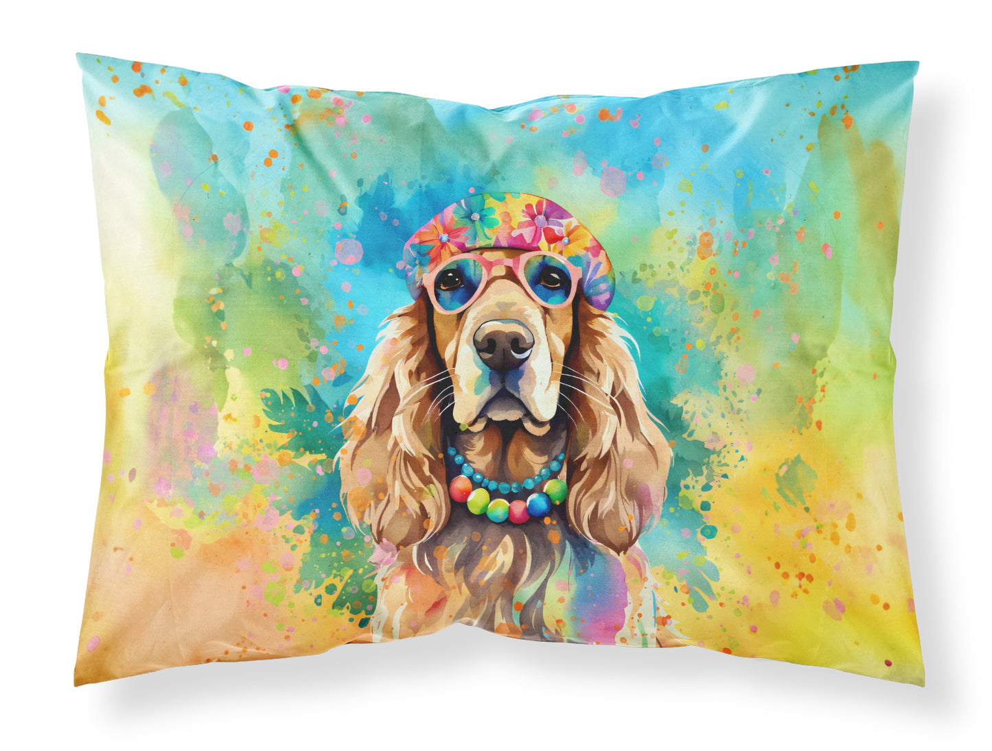 Buy this Cocker Spaniel Hippie Dawg Standard Pillowcase