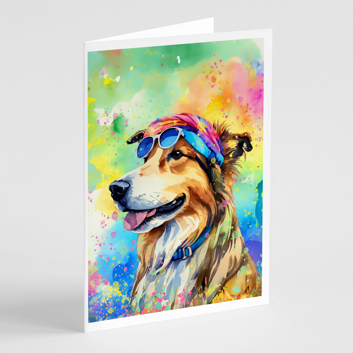 Buy this Collie Hippie Dawg Greeting Cards Pack of 8