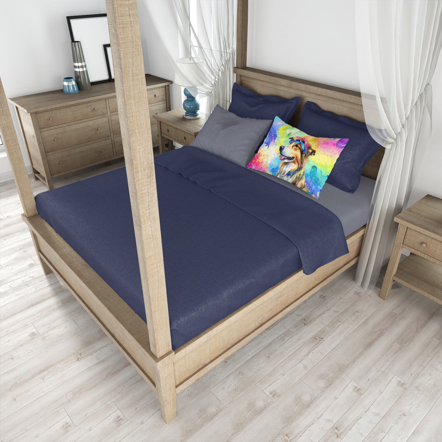 Collie Hippie Dawg Standard Pillowcase