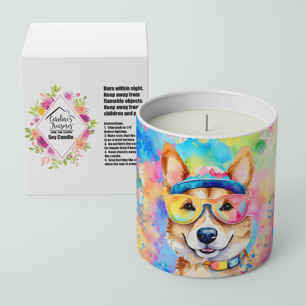Corgi Hippie Dawg Decorative Soy Candle