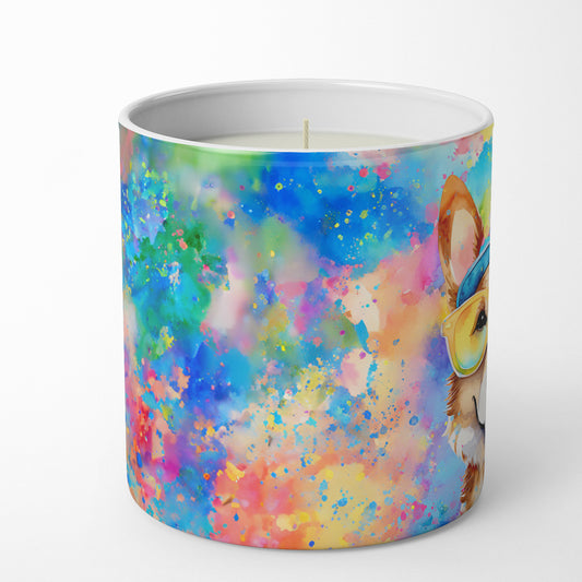 Buy this Corgi Hippie Dawg Decorative Soy Candle