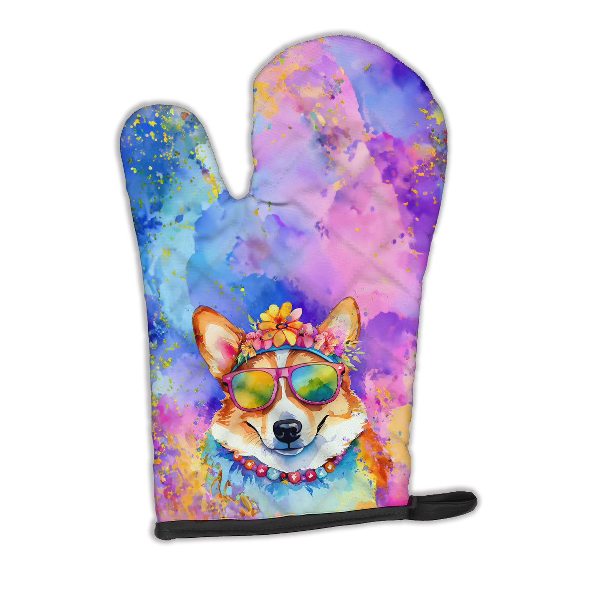 Buy this Corgi Hippie Dawg Oven Mitt
