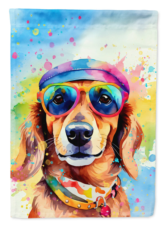 Buy this Dachshund Hippie Dawg House Flag