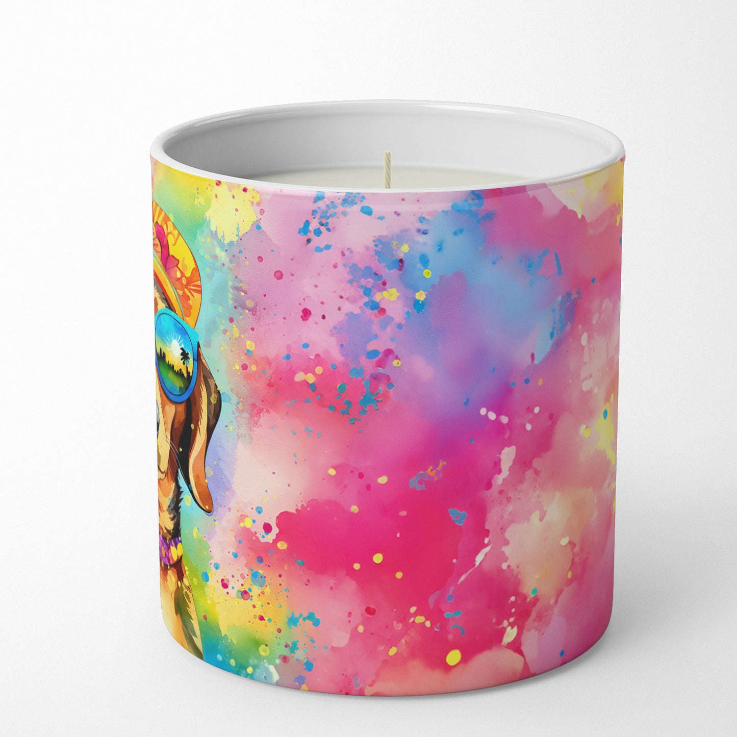 Dachshund Hippie Dawg Decorative Soy Candle