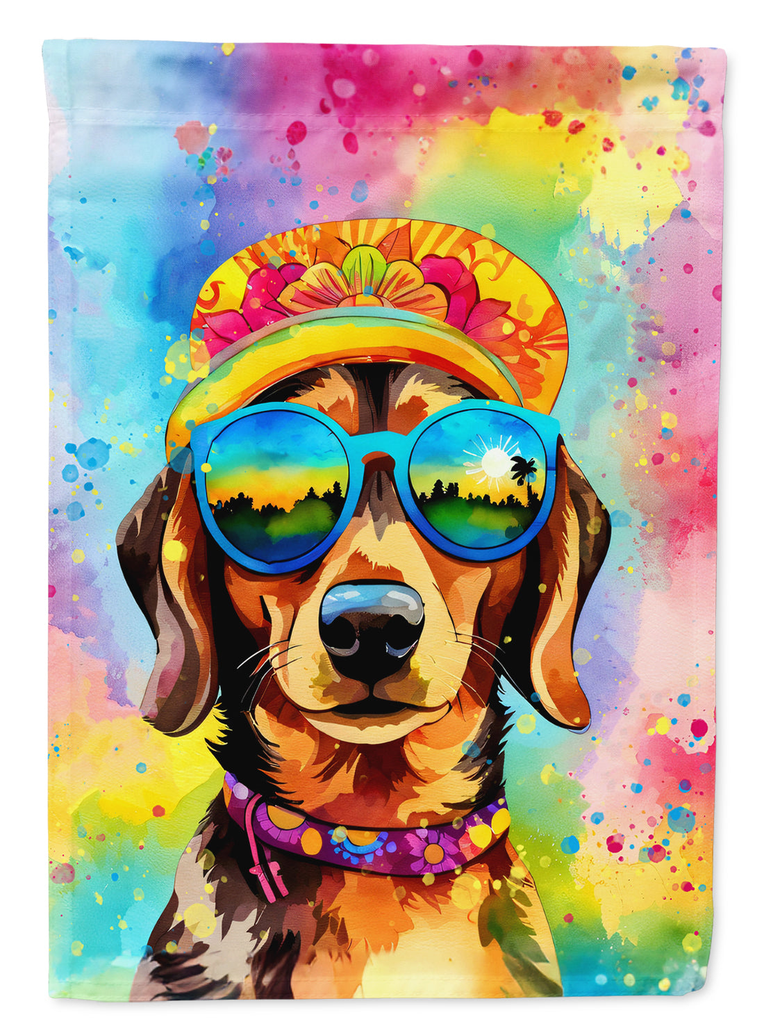 Buy this Dachshund Hippie Dawg Garden Flag