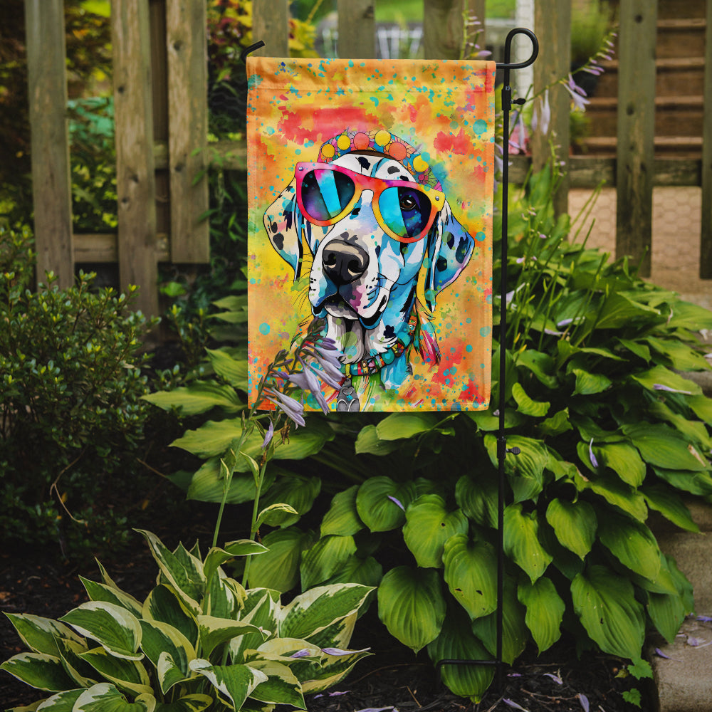 Dalmatian Hippie Dawg Garden Flag