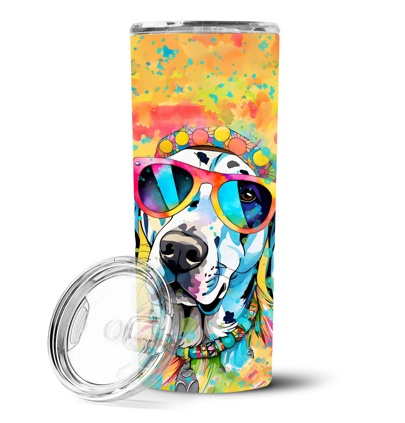 Buy this Dalmatian Hippie Dawg Stainless Steel Skinny Tumbler