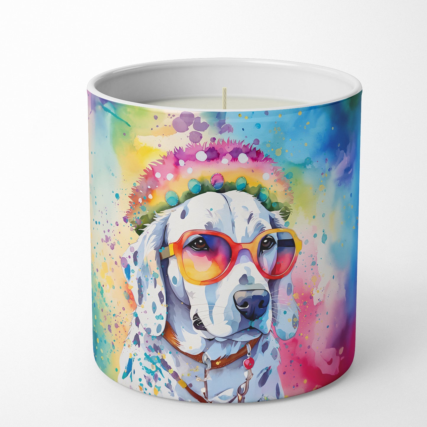 Dalmatian Hippie Dawg Decorative Soy Candle