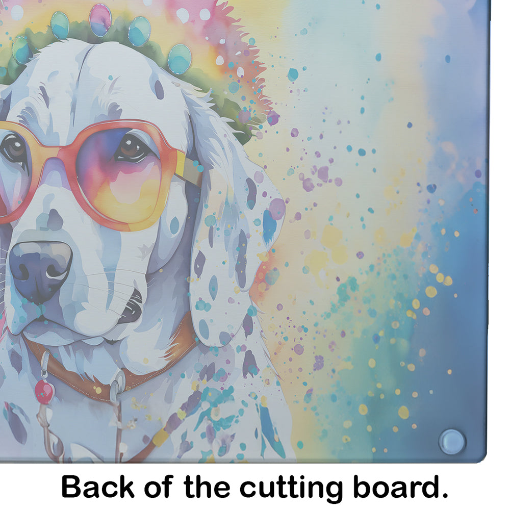 Dalmatian Hippie Dawg Glass Cutting Board