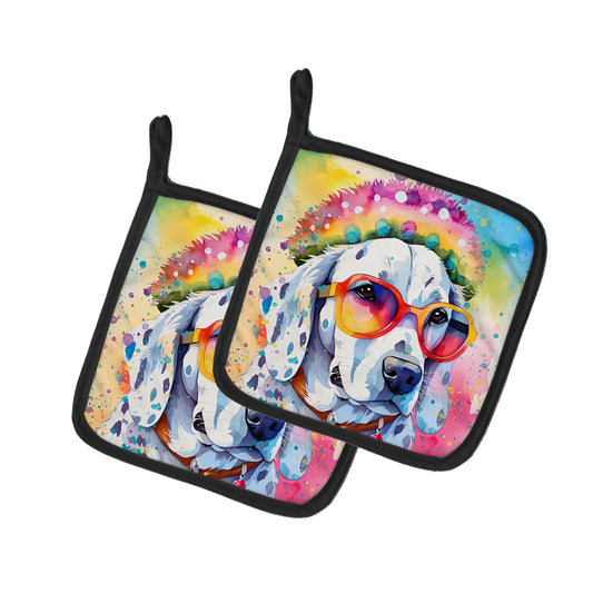 Buy this Dalmatian Hippie Dawg Pair of Pot Holders