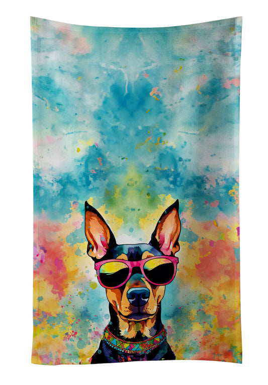 Buy this Doberman Pinscher Hippie Dawg Kitchen Towel