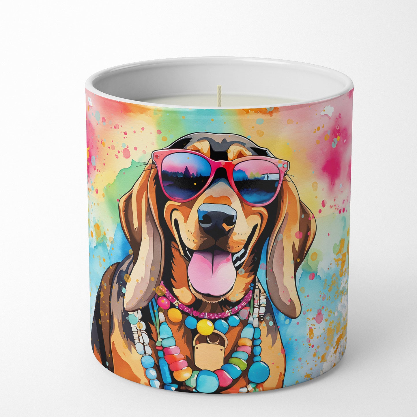 Doberman Pinscher Hippie Dawg Decorative Soy Candle