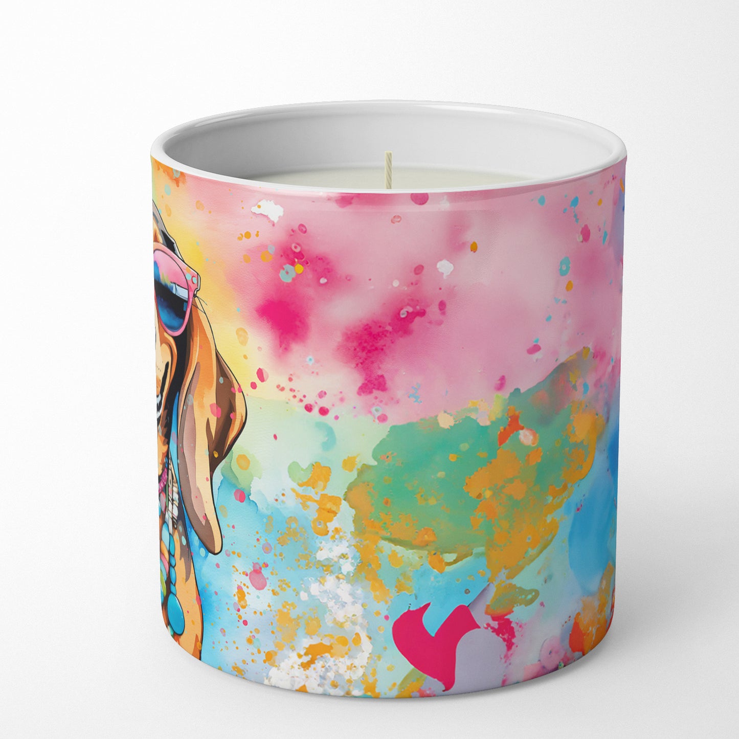 Doberman Pinscher Hippie Dawg Decorative Soy Candle