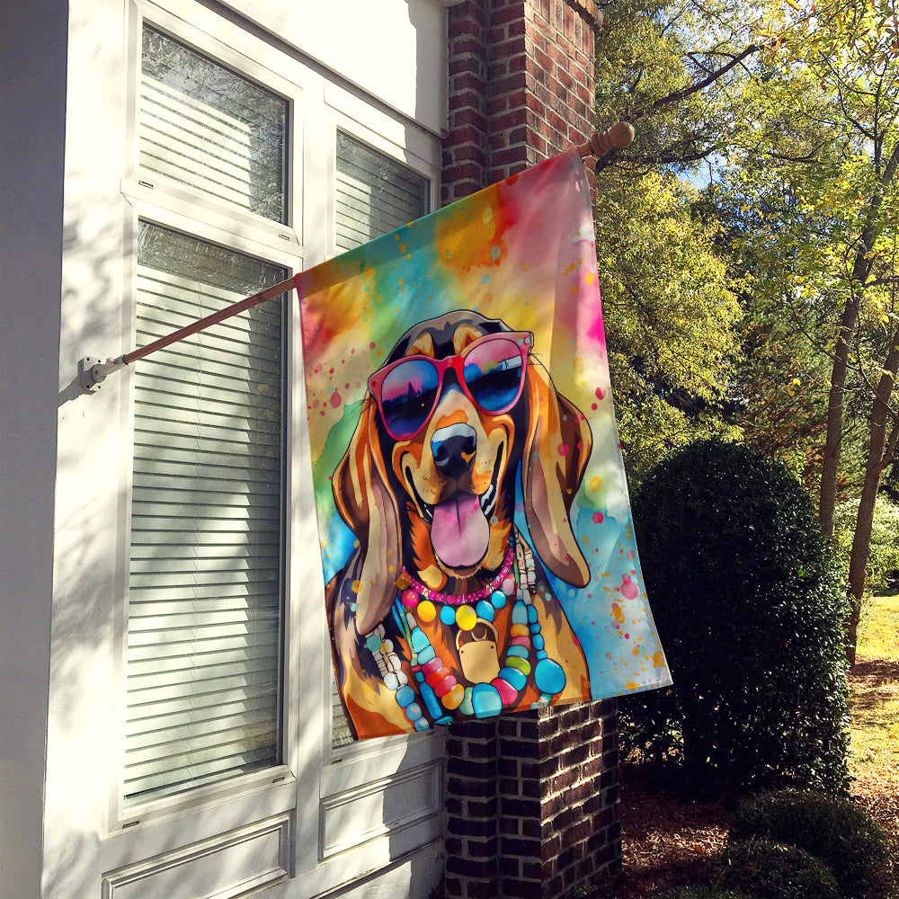 Doberman Pinscher Hippie Dawg House Flag