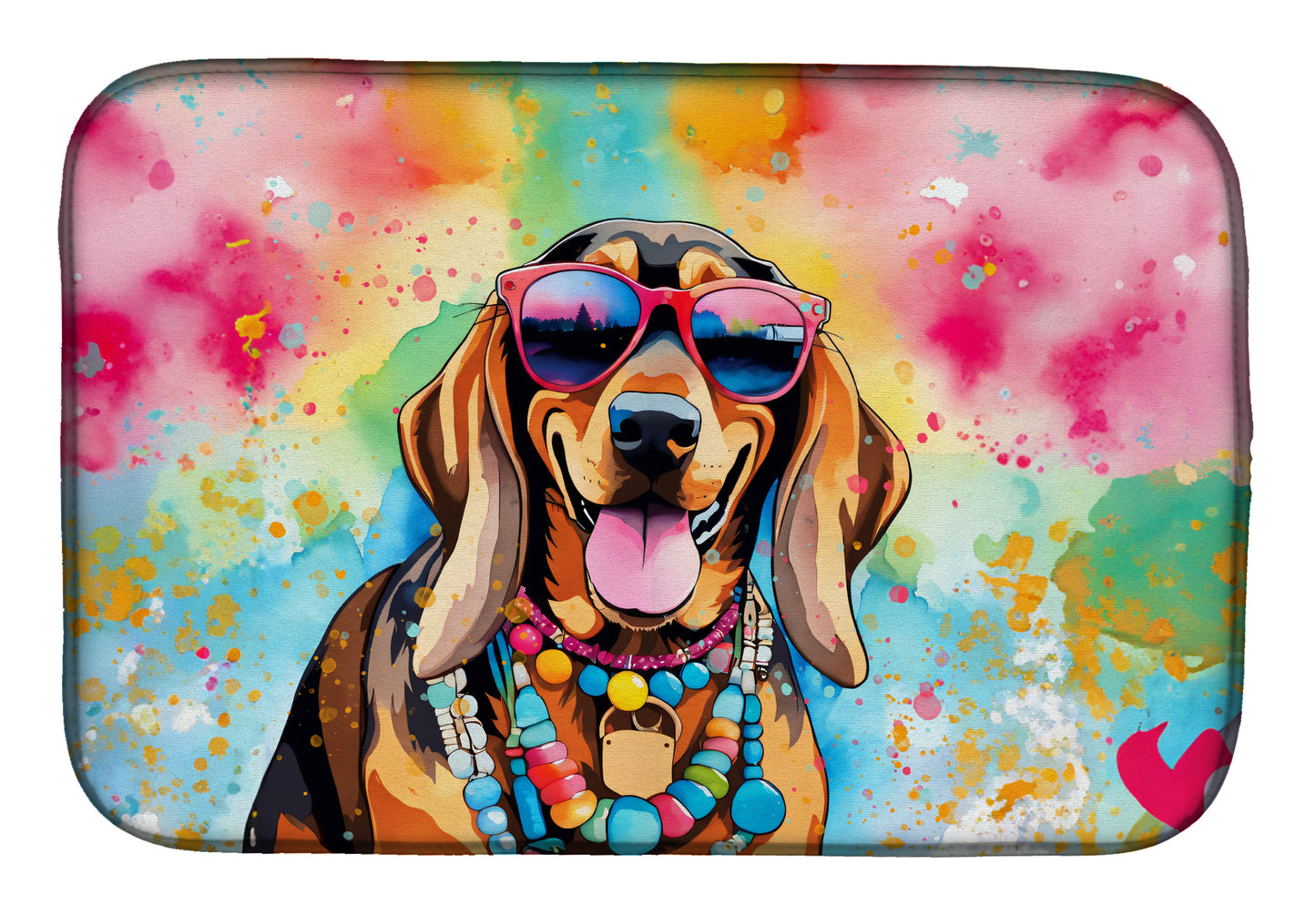 Buy this Doberman Pinscher Hippie Dawg Dish Drying Mat