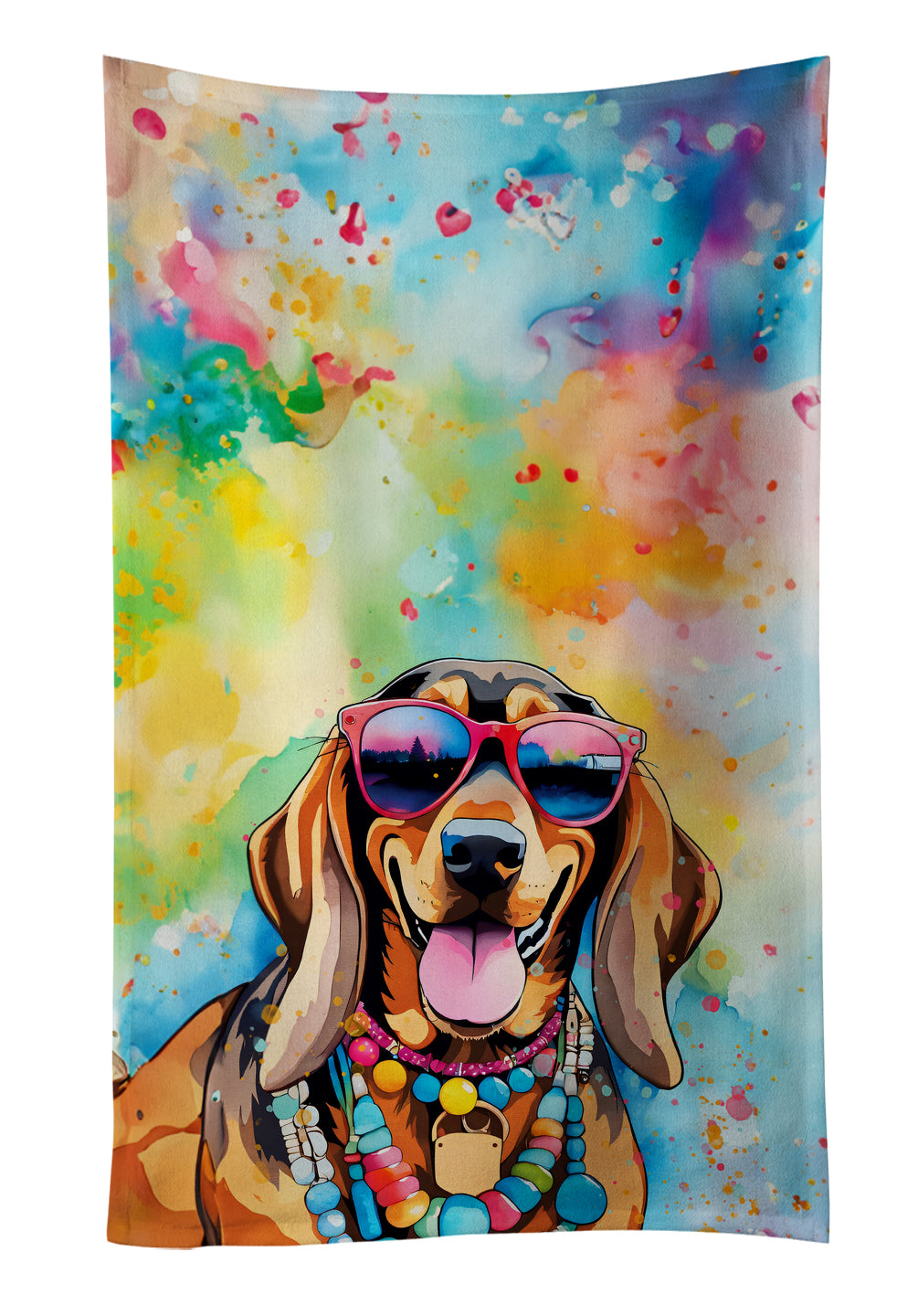 Buy this Doberman Pinscher Hippie Dawg Kitchen Towel