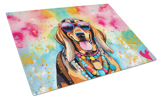 Buy this Doberman Pinscher Hippie Dawg Glass Cutting Board